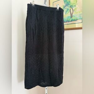 A New Day Black Knit Maxi Skirt. NWT. Size Medium.